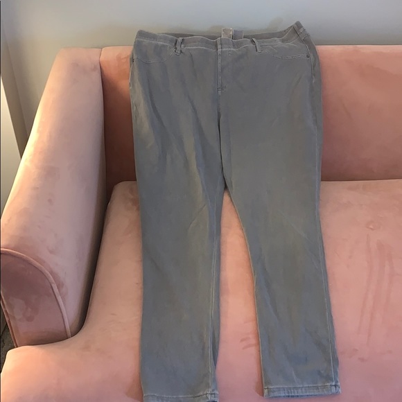 plus size grey jeggings